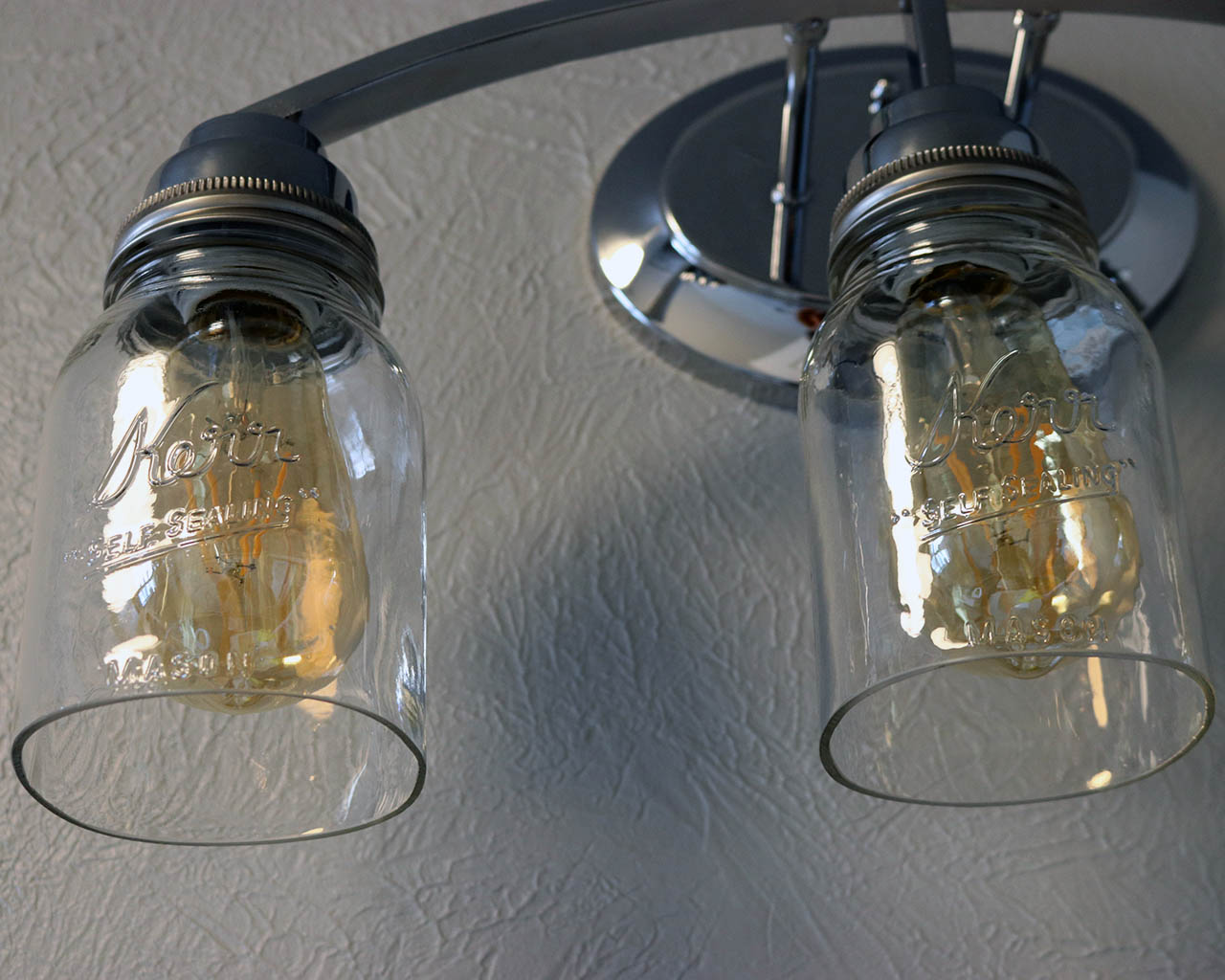 Hand-Cut Open Bottom Mason Jars for DIY Lighting, Pendants & Crafts