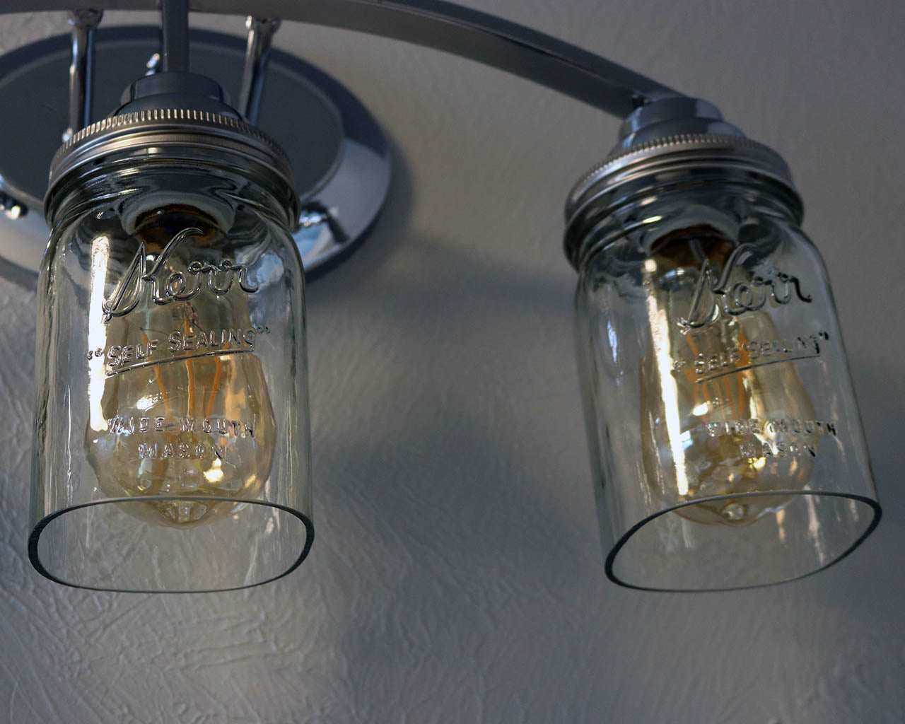 Hand-Cut Open Bottom Mason Jars for DIY Lighting, Pendants & Crafts