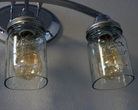 Hand-Cut Open Bottom Mason Jars for DIY Lighting, Pendants & Crafts