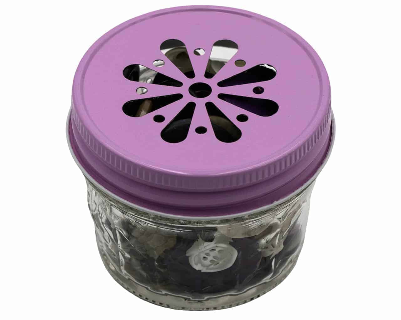 4 oz Mason Glass Jar with Lid - Choose from Flat, Safety Button, Straw  Hole, Daisy Cut