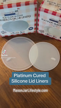 Leak Proof Platinum Silicone Sealing Lid Liners for Mason Jars 10 Pack