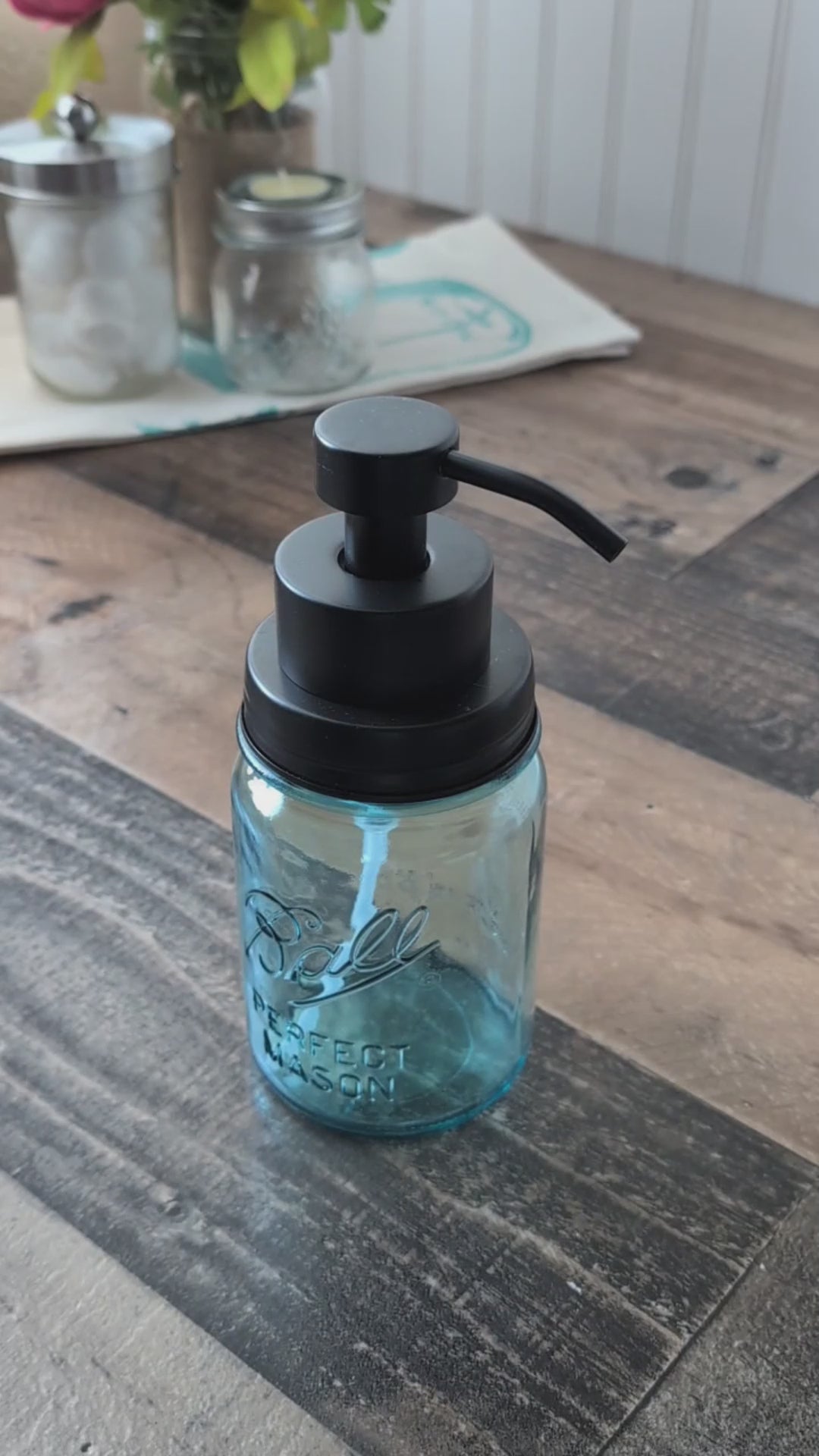 Foaming Soap Pump Dispensers for Regular Mouth Mason Jars