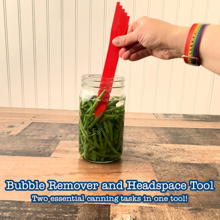 A simple tool video showing the usage of the stepped measurements and the handle for pressing vegetables down.