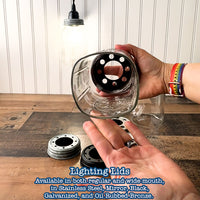 Lighting Lid for Mason Jar Light Fixtures