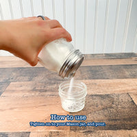 Sugar Dispensing Stainless Steel Lids for Mason Jars 2 Pack