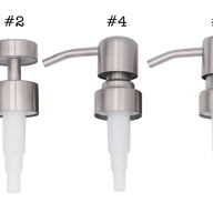 Satin / Brushed Finish Soap Pump Dispensers for Mason Jars