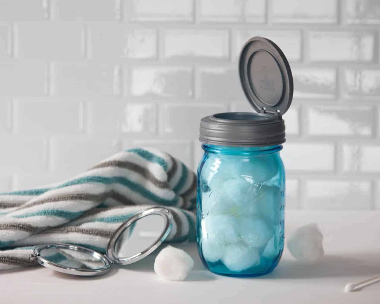 recap-flip-lid-regular-mouth-blue-ball-mason-jar-cotton-balls