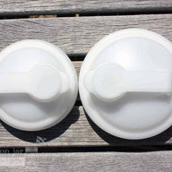 reCAP white pour spout lids for regular and wide mouth Mason jars