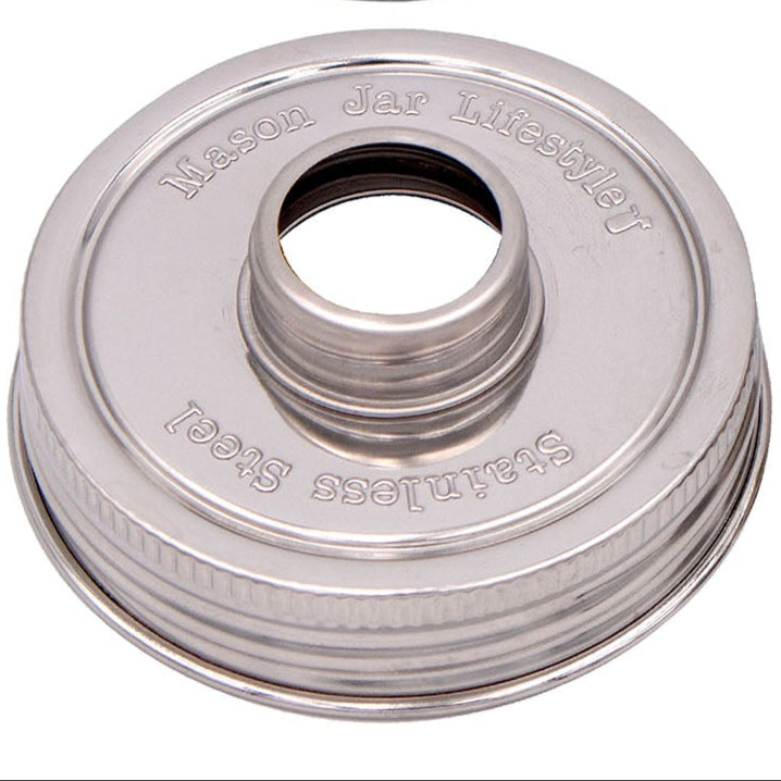 Satin / Brushed Finish Soap Pump Dispensers for Mason Jars