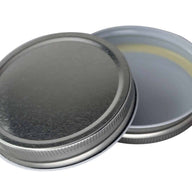 Shiny Metal Storage Lids for Mason Jars 6 Pack