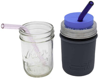 short-pink-blue-glass-straws-half-pint-8oz-ball-kerr-mason-jars-9mm