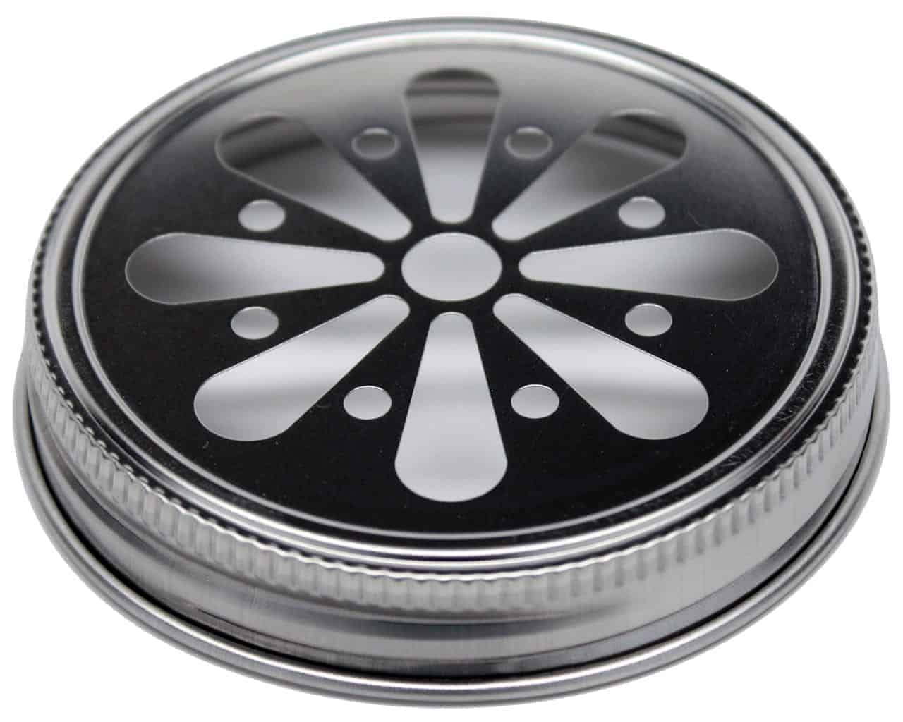 Stainless Steel Daisy Cut Lid for Mason Jars