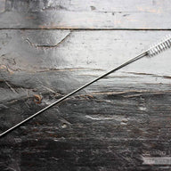 Reusable straw cleaner for stainless steel, glass, and plastic straws