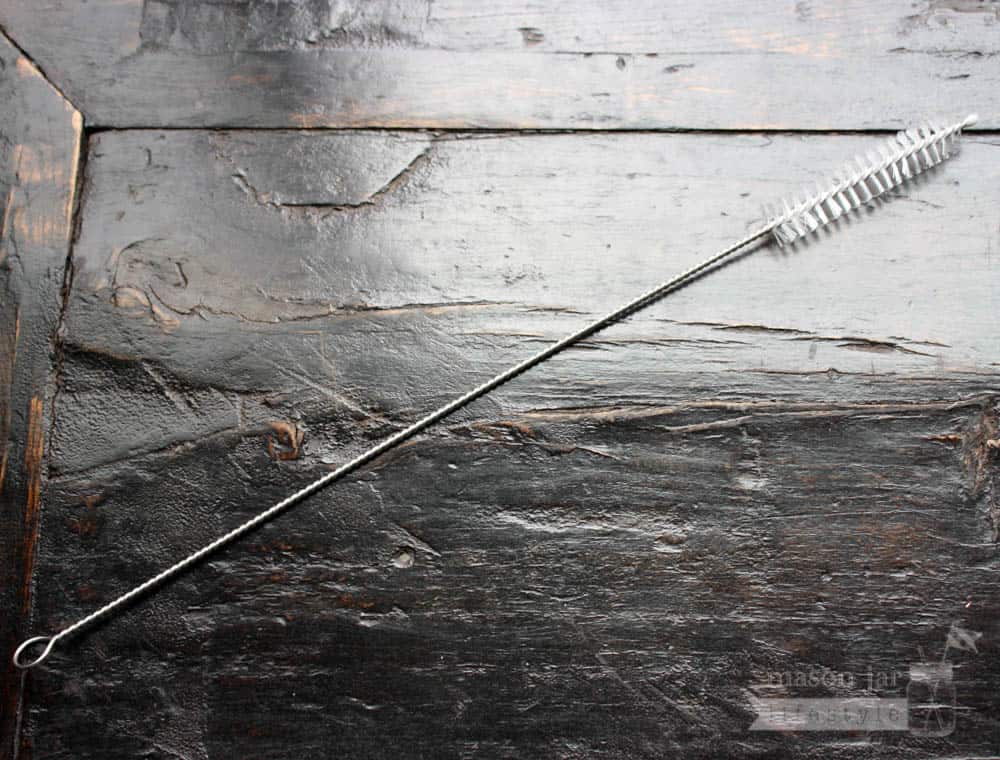 Reusable straw cleaner for stainless steel, glass, and plastic straws