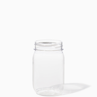 Tossware Regular Mouth Plastic Stackable Mason Jar