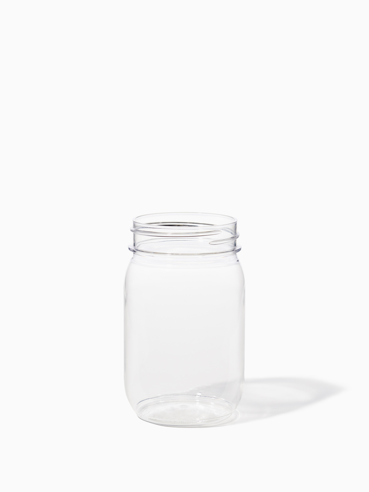 Tossware Regular Mouth Plastic Stackable Mason Jar