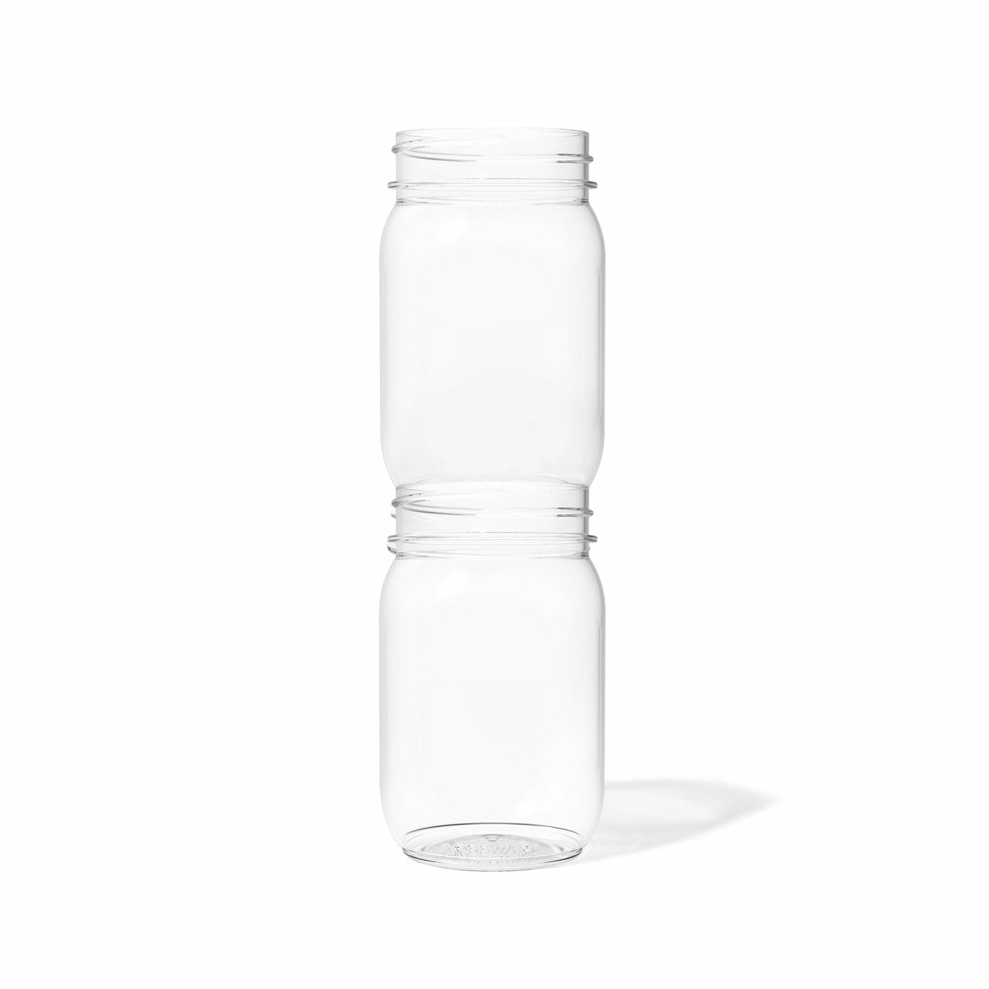 Tossware Regular Mouth Plastic Stackable Mason Jar