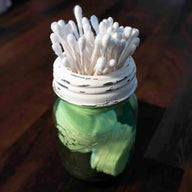 sundry-lid-antique-white-regular-mouth-green-pint-ball-mason-jar-cotton-pads-q-tips-shabby-chic-bathroom-organizer