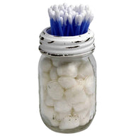 sundry-lid-antique-white-regular-mouth-pint-ball-mason-jar-cotton-balls-q-tips-shabby-chic-bathroom-organizer