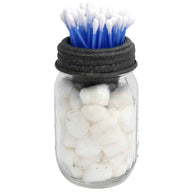 sundry-lid-gray-granite-regular-mouth-pint-ball-mason-jar-cotton-balls-q-tips-bathroom-organizer