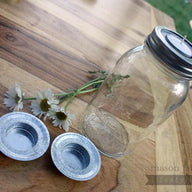 Tea light holder lid inserts for regular mouth Mason jars 3 pack
