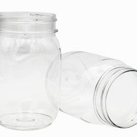 Tossware BPA-Free Plastic Stackable Regular Mouth Mason Jar