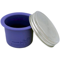 Wide mouth ultra violet divider cup for Mason jars.