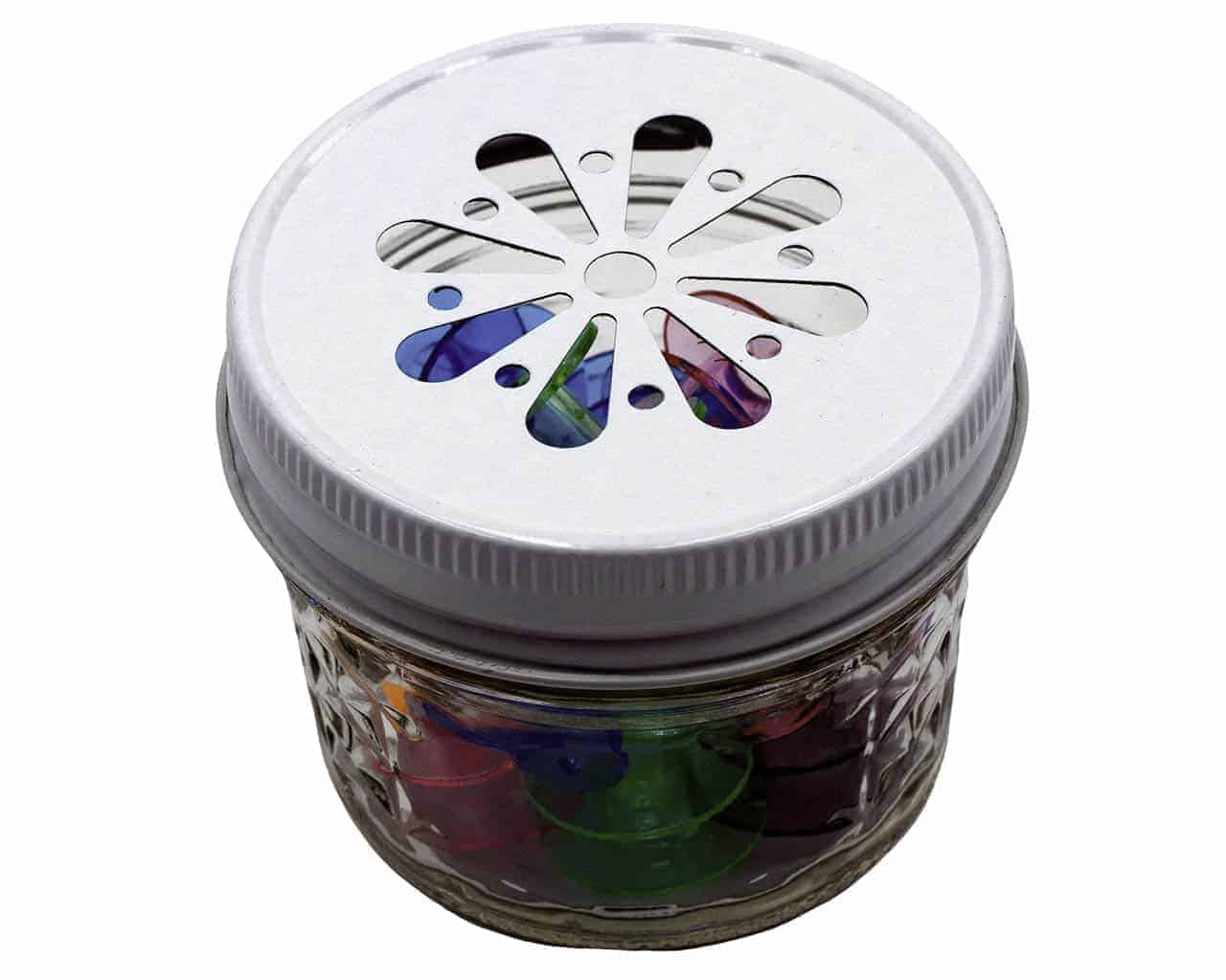 white-daisy-lid-regular-mouth-4oz-mason-jar-made-in-usa-clips