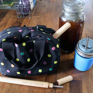 wood-straw-carrying-case-beech-food-safe-oil-bag-wide-mouth-pint-cold-brew-coffee-safer-stainless-steel-straw-mason-jar-lifestyle