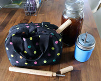 wood-straw-carrying-case-beech-food-safe-oil-bag-wide-mouth-pint-cold-brew-coffee-safer-stainless-steel-straw-mason-jar-lifestyle