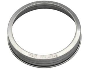 Mason Jar Lifestyle Rust proof stainless steel band / ring with stamped logo for wide mouth Mason jars