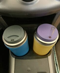 mason-jar-lifestyle-pint-and-half-silicone-sleeve-straw-hold-drinking-lid-glass-straw-blue-UV-yellow-gray-car-cup-holder-cupholder