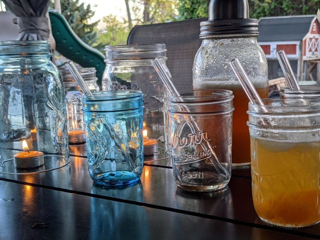 cocktail party mason jars