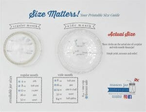 Measure Mason Jars regular and wide mouth to find size of Ball, Kerr, and canning jars