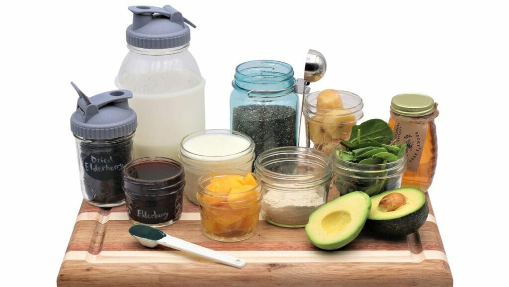 mason-jar-lifestyle-3-smoothies-that-deserve-a-mason-jar-ingredients-green-morning-smoothie-mango-banana-avocado-spinach-spirulina-protein-powder