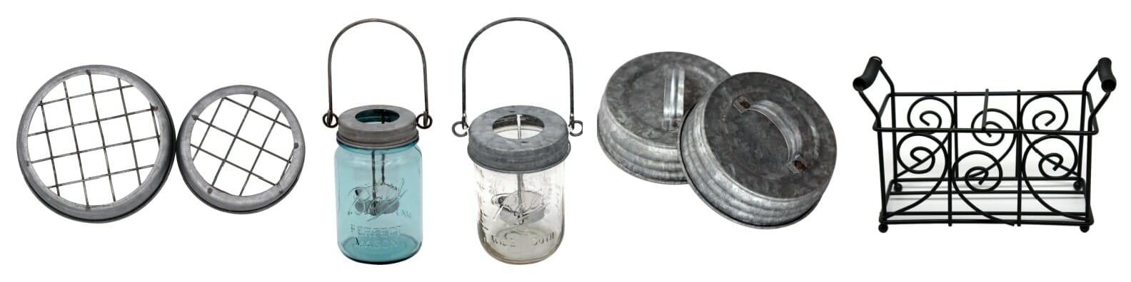 mason-jar-lifestyle-DIY-spa-day-with-mason-jar-accessories-lids-galvanized-frog-flower-tea-light-holder-handle-decorative-lid-spiral-caddy